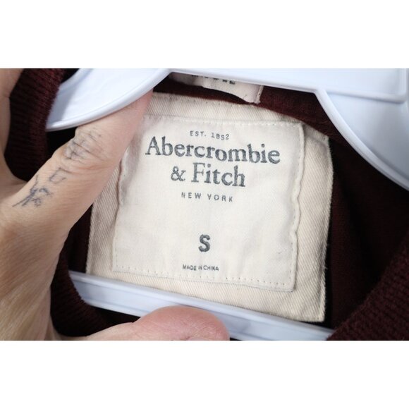 Vintage 90s Y2K Abercrombie & Fitch Mens S Muscle Track Shoe Long Sleeve T-Shirt - Picture 8 of 13